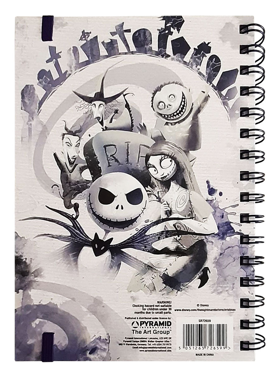 Nightmare Before Christmas Watercolour A5 Wiro Notebook
