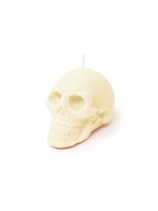 The Blackened Teeth Small Skull Candle - Ivory