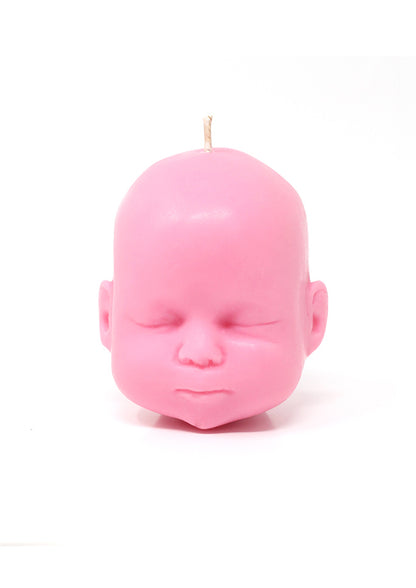 The Blackened Teeth Baby Doll Candle Pink