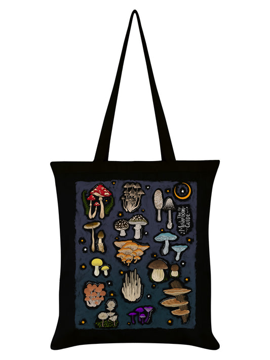 The Mushroom Guide Black Tote Bag