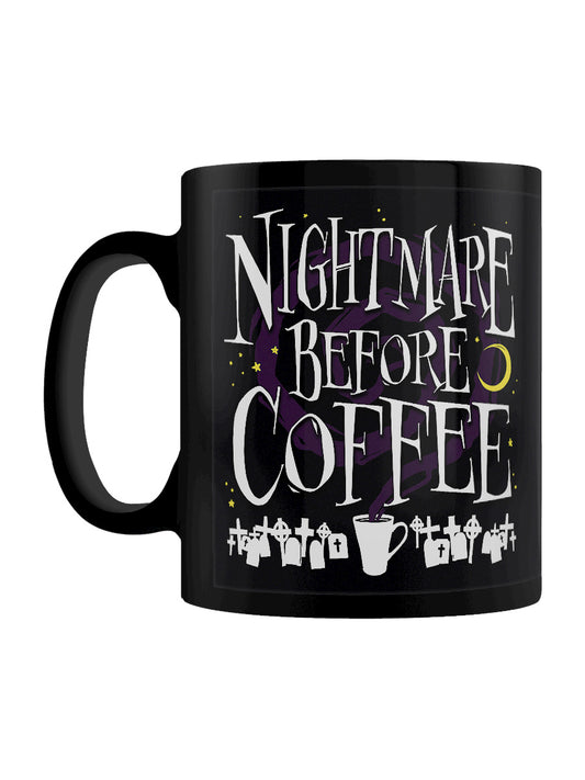 A Nightmare Before Coffee Black Mug