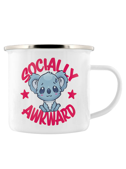 Socially Awkward Koala Enamel Mug