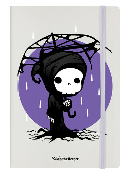 Keith the Reaper Umbrella Cream A5 Hard Cover Notebook