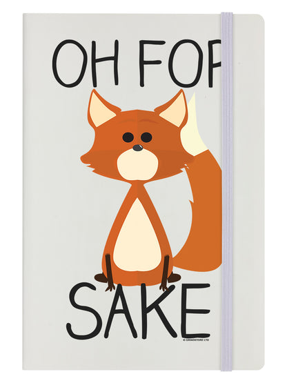 Oh For Fox Sake Cream A5 Hard Cover Notebook