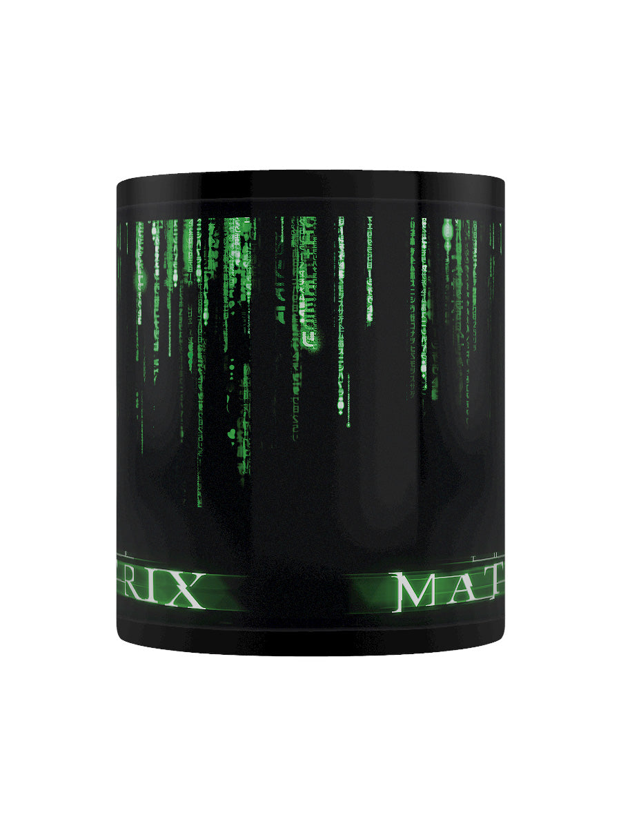 The Matrix Code Black Coffee Mug