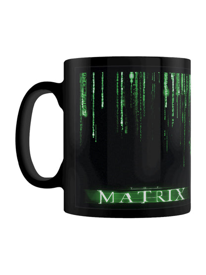 The Matrix Code Black Coffee Mug