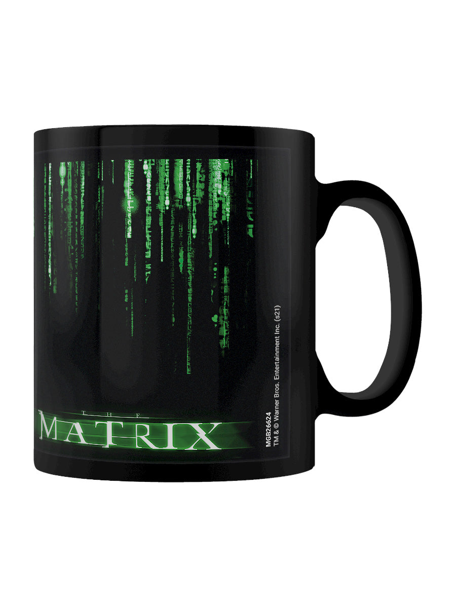 The Matrix Code Black Coffee Mug