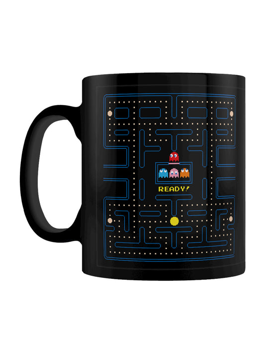 Pac-Man Maze Black Coffee Mug