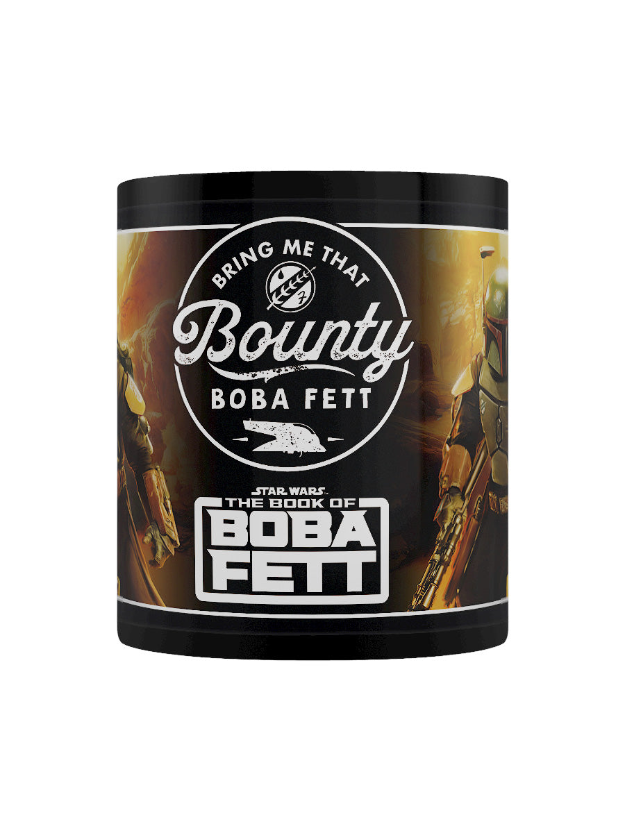 Star Wars The Book of Boba Fett Bounty Black Coffee Mug