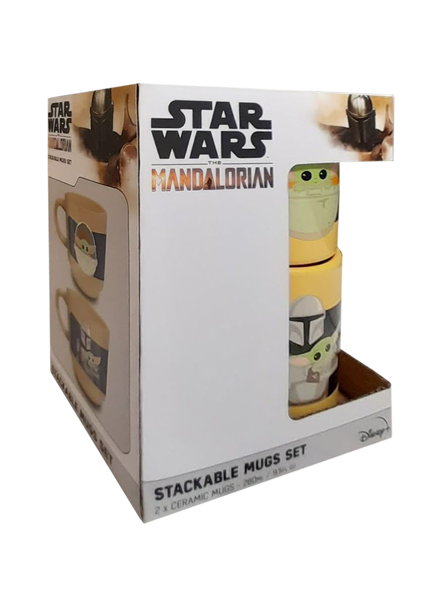 Star Wars The Mandalorian Stronger/Where I Go Stackable Mug Set