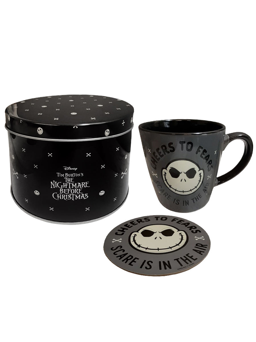 The Nightmare Before Christmas (Cheers and Fears) Mug & Coaster In Tin