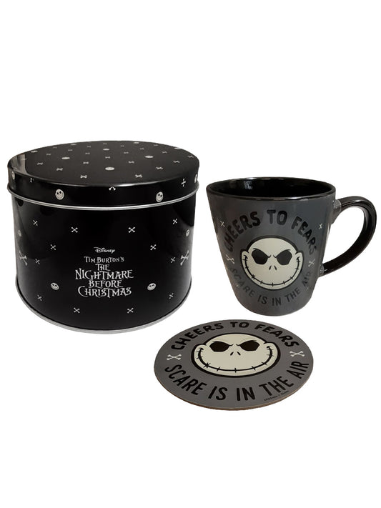 The Nightmare Before Christmas (Cheers and Fears) Mug & Coaster In Tin