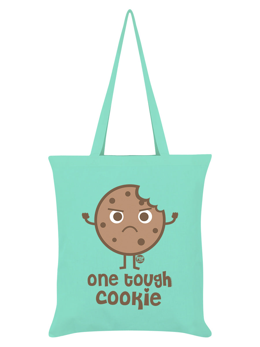 Pop Factory One Tough Cookie Mint Green Tote Bag