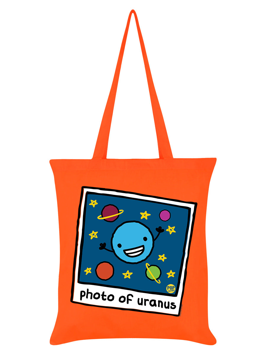 Pop Factory Photo Of Uranus Orange Tote Bag