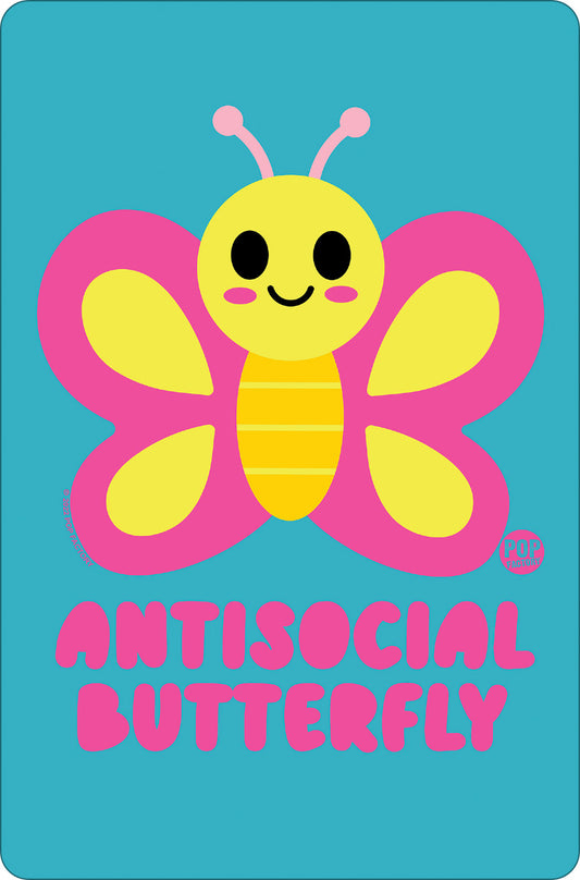 Pop Factory Antisocial Butterfly Greet Tin Card