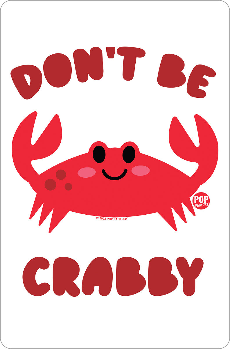 Pop Factory Don't Be Crabby Side Greet Tin Card