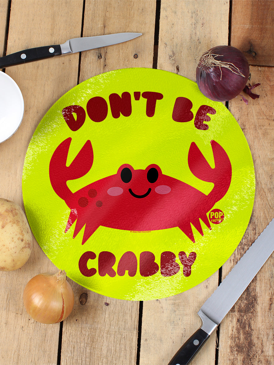 Pop Factory Don't Be Crabby Circular Chopping Board