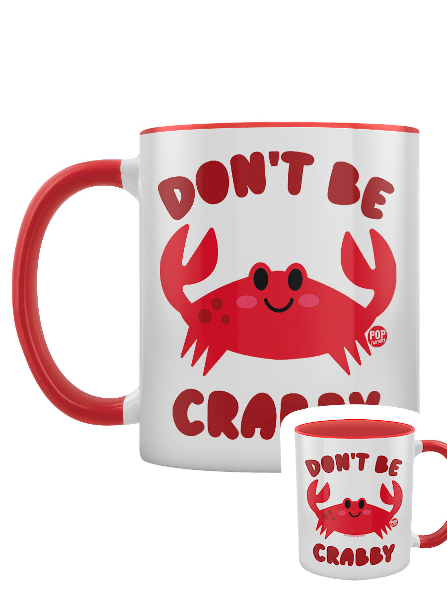 Pop Factory Don't Be Crabby Red Inner 2-Tone Mug