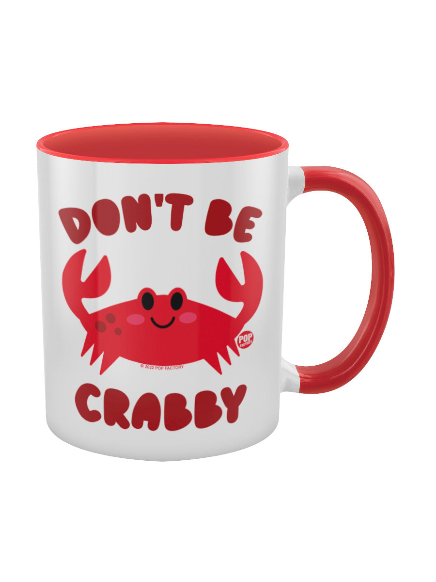 Pop Factory Don't Be Crabby Red Inner 2-Tone Mug