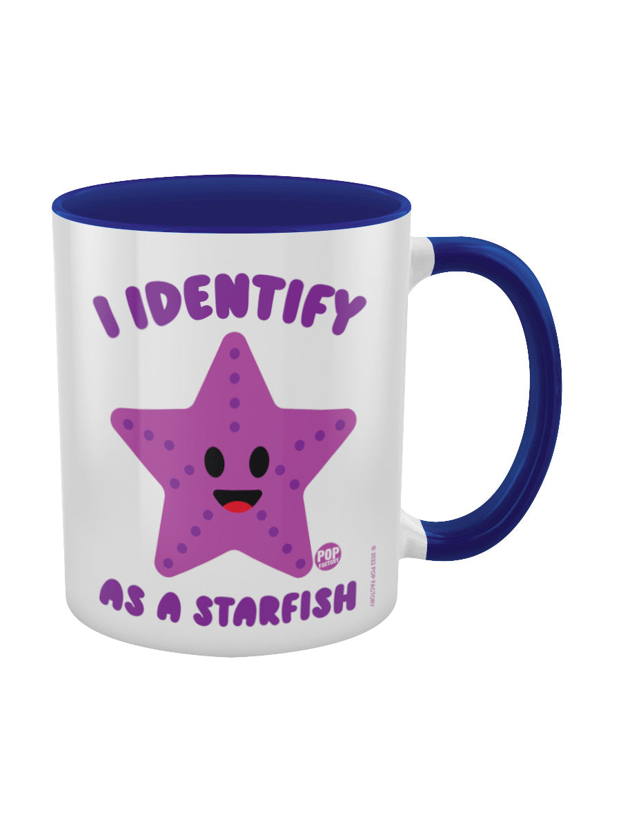 Pop Factory I Identify As A Starfish Blue Inner 2-Tone Mug
