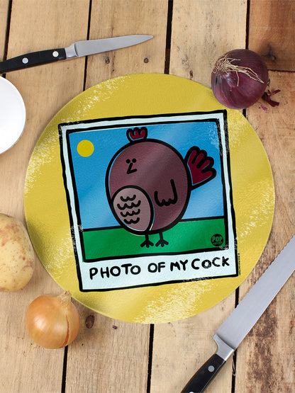 Pop Factory Photo Of My Cock Circular Chopping Board
