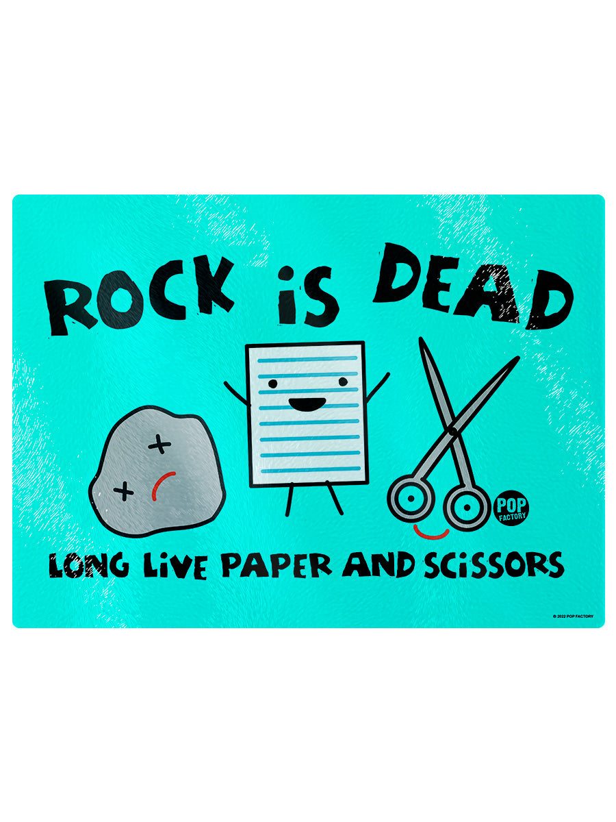 Pop Factory Rock Is Dead Rectangular Chopping Board