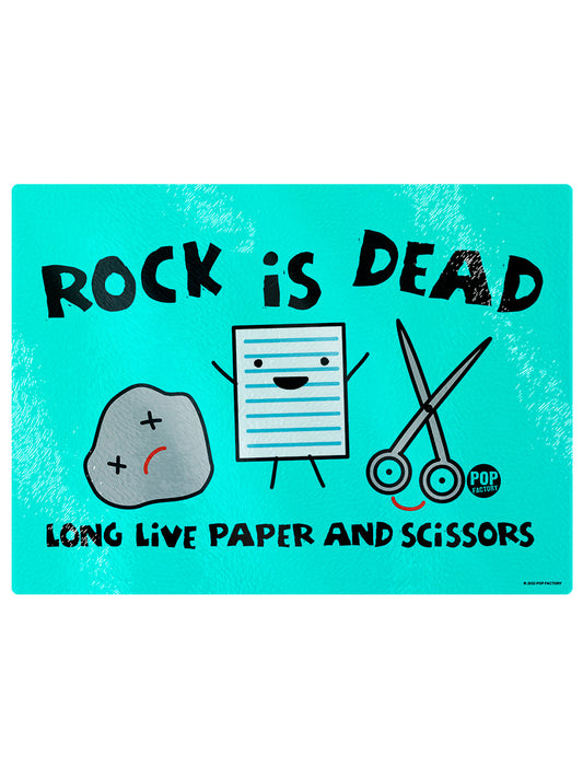 Pop Factory Rock Is Dead Rectangular Chopping Board