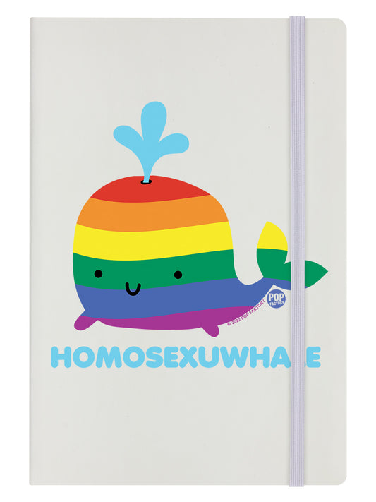 Pop Factory Homosexuwhale Cream A5 Hard Cover Notebook