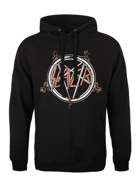 Slayer Pentagram Men's Black Pullover Hoodie