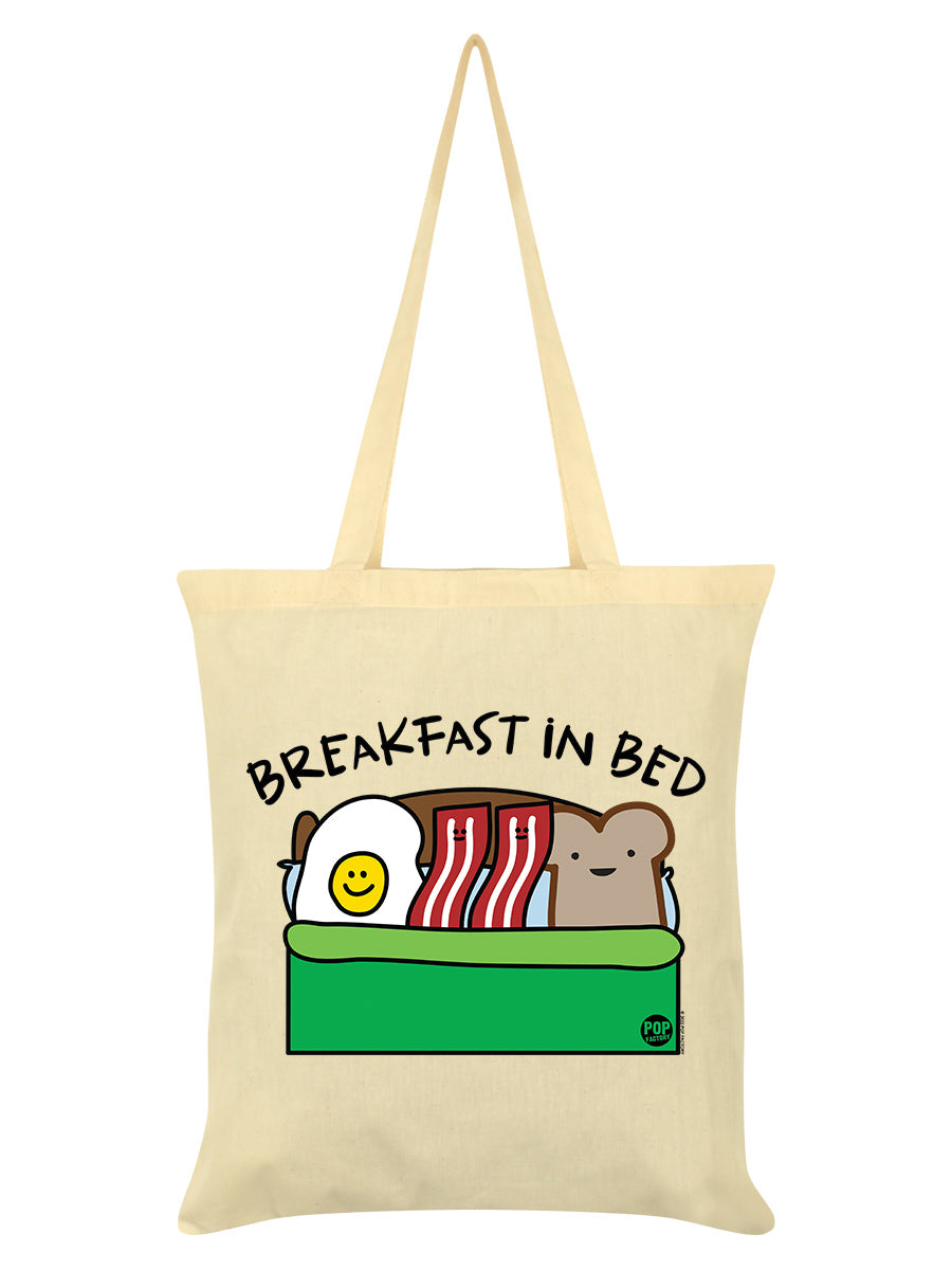 Pop Factory Breakfast In Bed Natural Tote Bag
