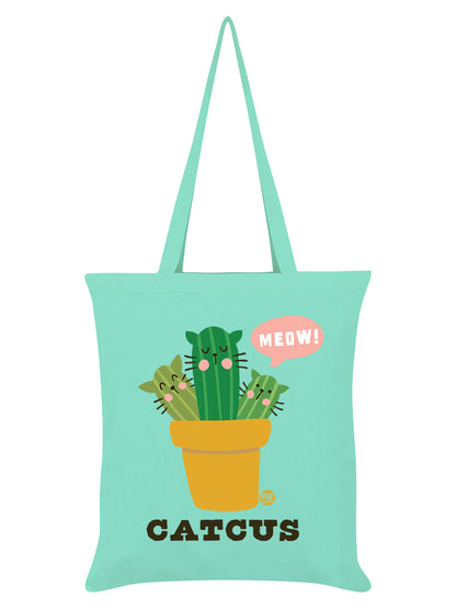 Pop Factory Catcus Mint Green Tote Bag