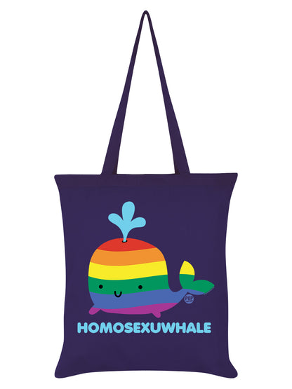 Pop Factory Homosexuwhale Purple Tote Bag