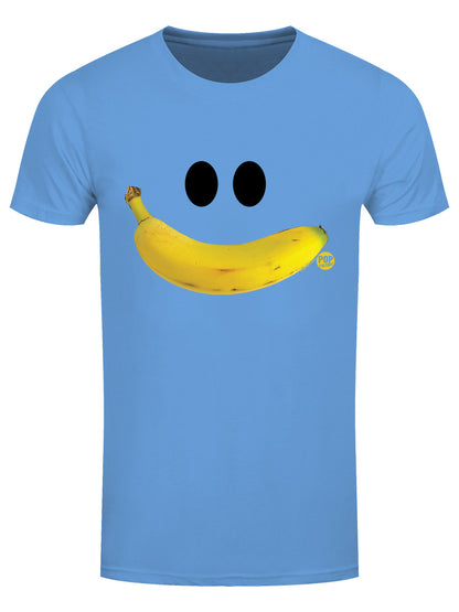 Pop Factory Banana Smile Men's Azure Blue T-Shirt