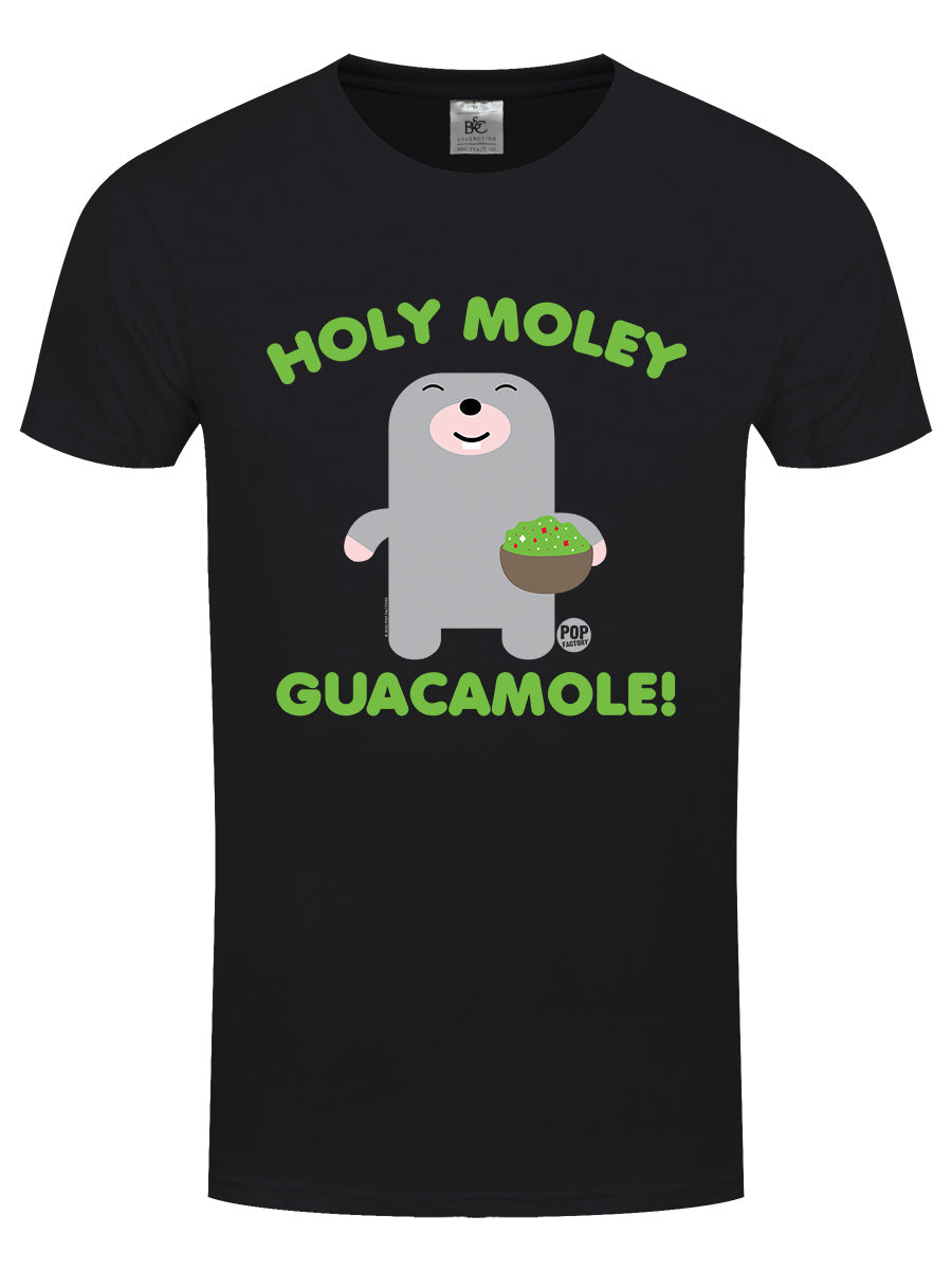 Pop Factory Holy Moley Guacamole! Men's Black T-Shirt