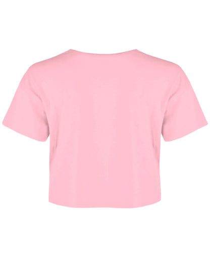 Pop Factory Purrito Ladies Light Pink Boxy Crop Top