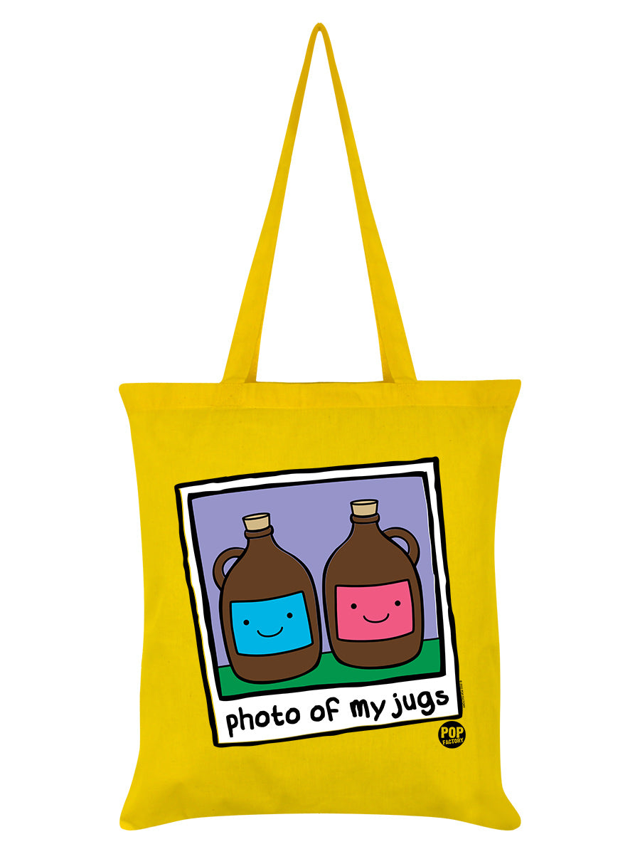 Pop Factory Photo Of My Jugs Yellow Tote Bag