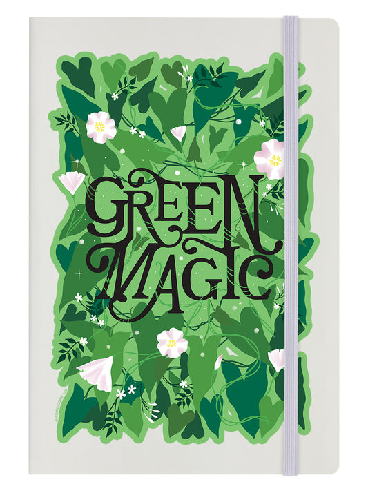 Green Magic Cream A5 Hard Cover Notebook