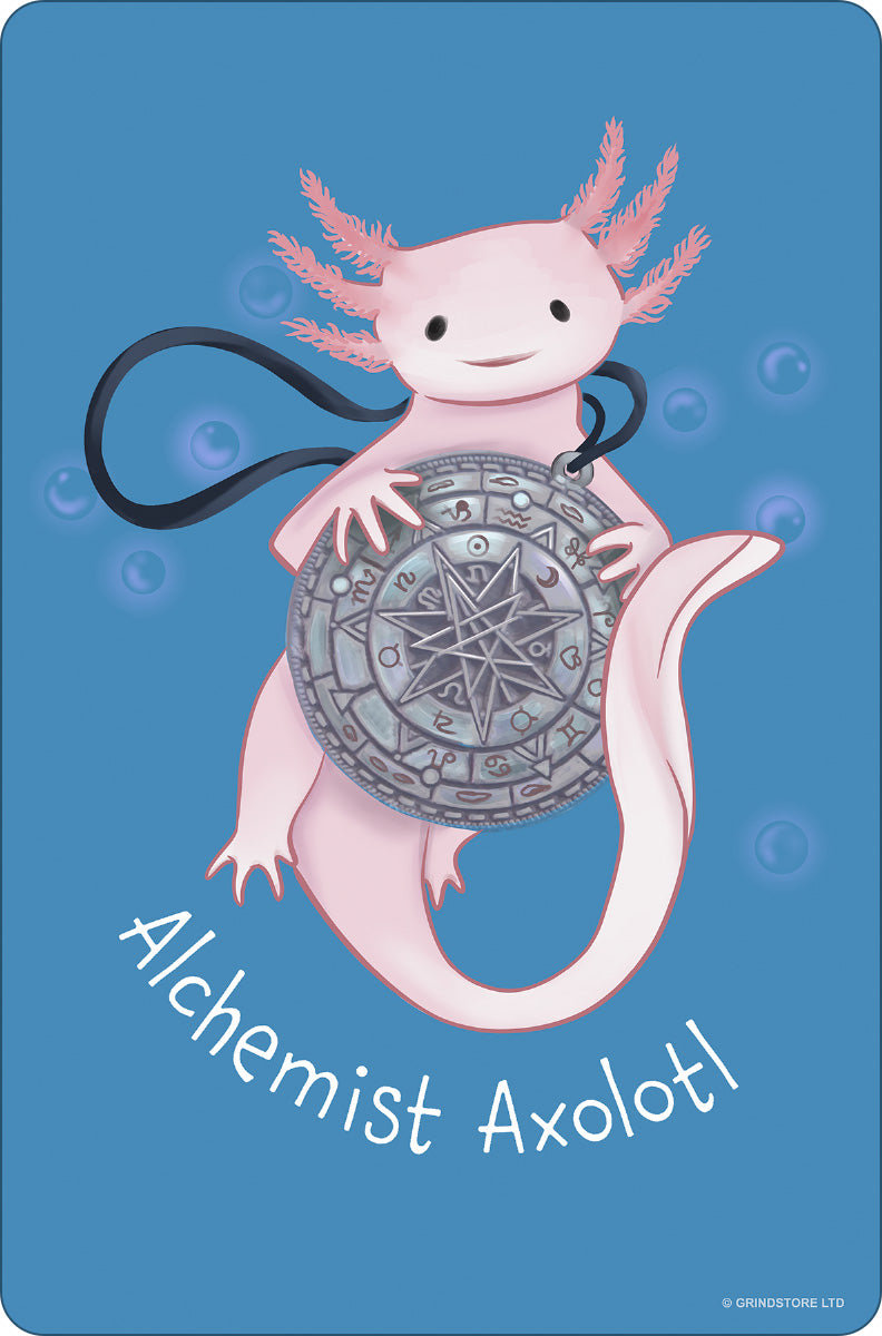The Un-Familiars Alchemist Axolotl Small Tin Sign