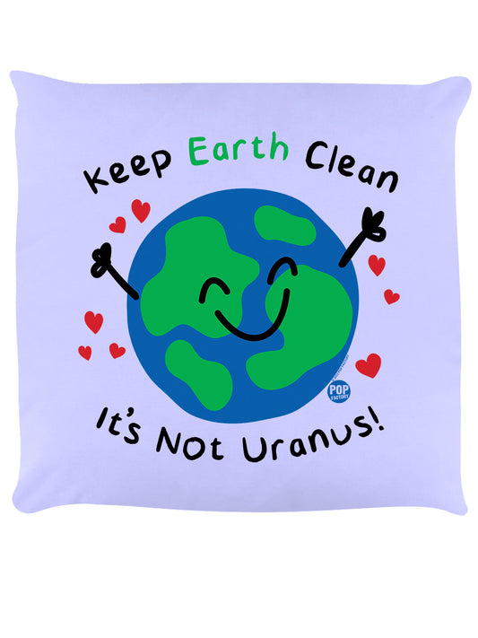 Pop Factory Keep Earth Clean Lilac Cushion