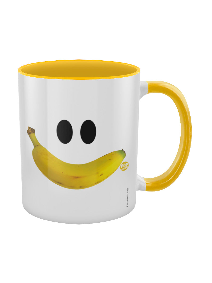 Pop Factory Banana Smile Yellow Inner 2-Tone Mug