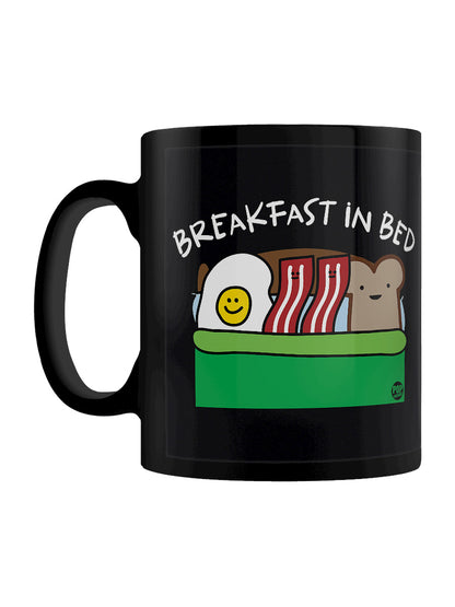 Pop Factory Breakfast In Bed Black Mug