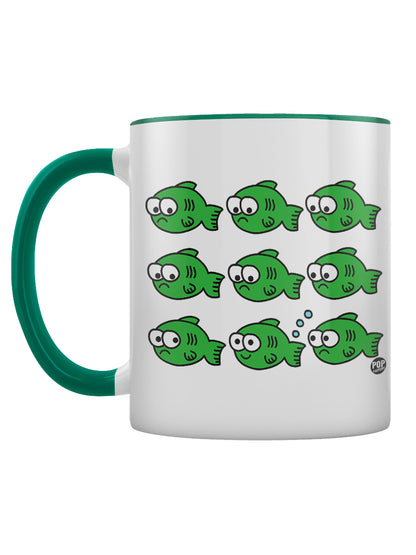 Pop Factory Fish Fart Green Inner 2-Tone Mug