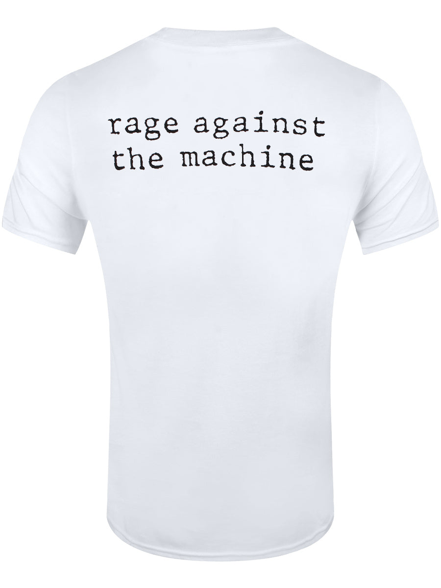 Rage Against The Machine Calm Like A Bomb Men's White T-Shirt