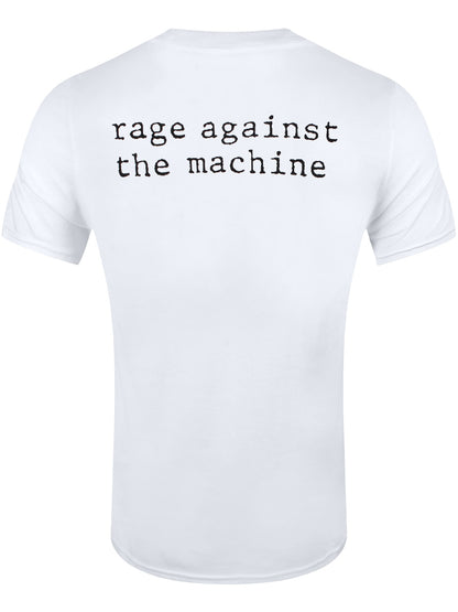 Rage Against The Machine Calm Like A Bomb Men's White T-Shirt