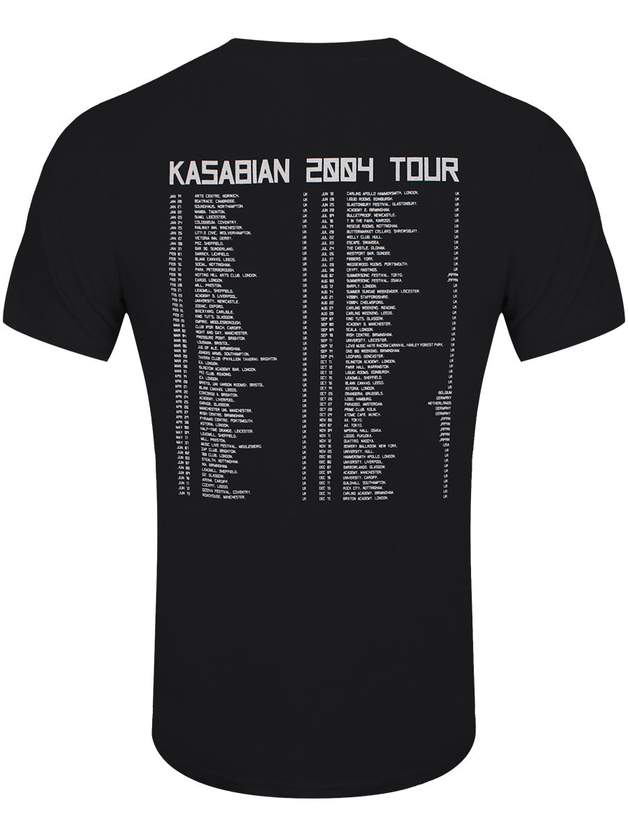 Kasabian Ultra Face 2004 Tour Men's Black T-Shirt