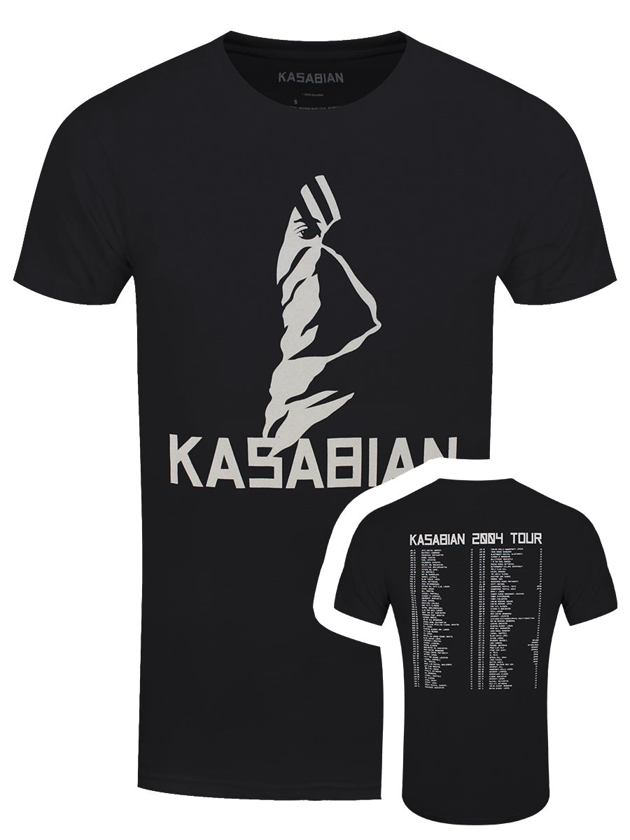 Kasabian Ultra Face 2004 Tour Men's Black T-Shirt