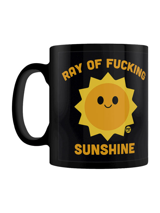 Pop Factory Ray of Fucking Sunshine Black Mug