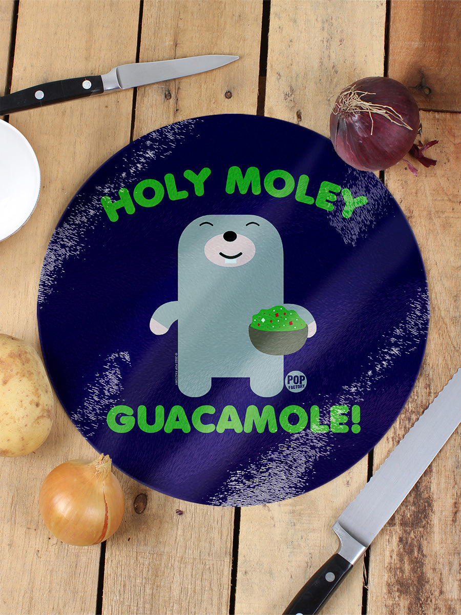 Pop Factory Holy Moley Guacamole! Circular Chopping Board
