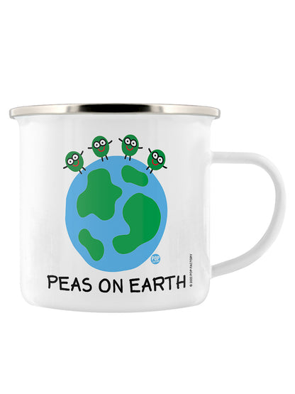 Pop Factory Peas On Earth Enamel Mug