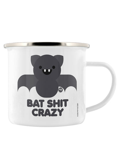 Pop Factory Bat Shit Crazy Enamel Mug